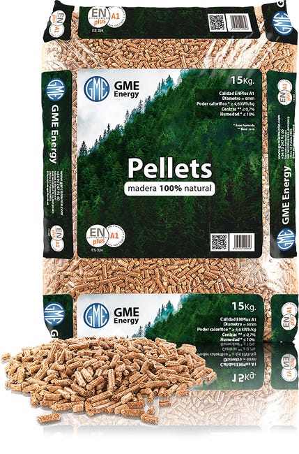 Palet de 77 sacos de pellet GME WoodPellet