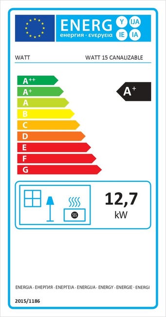 Estufa de Pellet Canalizable WATT 14.3 kW